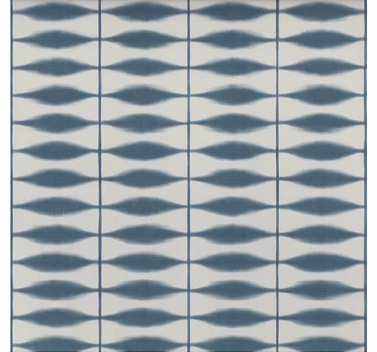 Tapisserie salle de bain shibori en denim - TenStickers