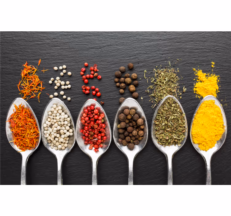 Tapisserie cuisine espèces décoratives et originales - TenStickers
