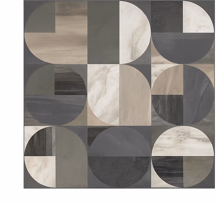 Tapisserie cuisine motif demi-cercle - TenStickers