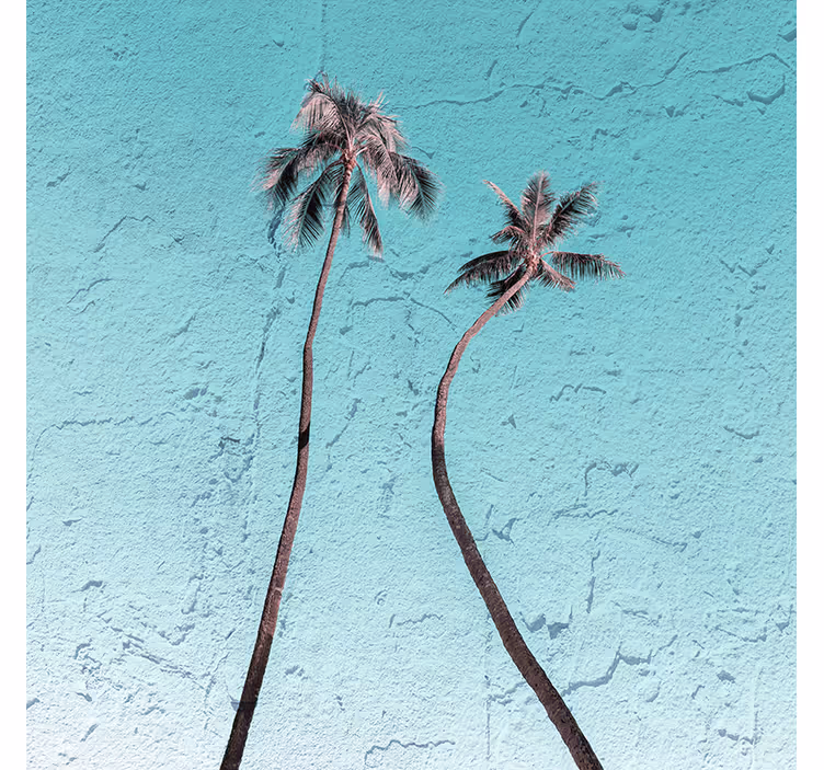 Tapisserie bleu paysage de floride avec palmiers - TenStickers