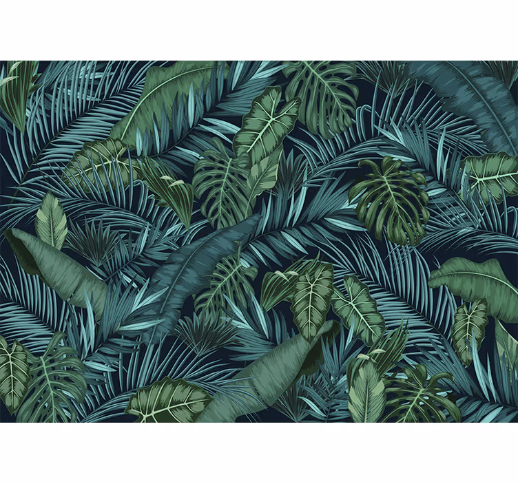 Tapisserie couloir jungle décorative - TenStickers