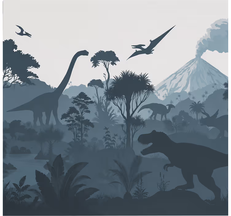 Papier peint forêt animalier décoratif - TenStickers