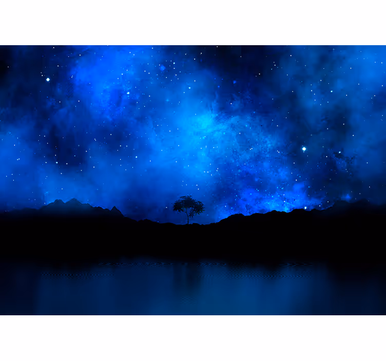 Papier peint paysage nuit étoilée - TenStickers