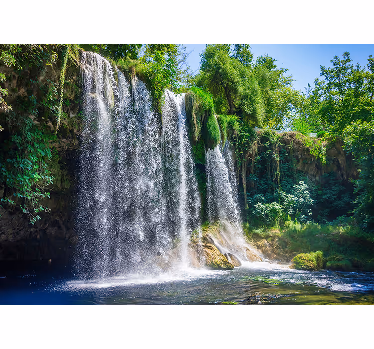 Tapisserie murale belle cascade naturelle - TenStickers