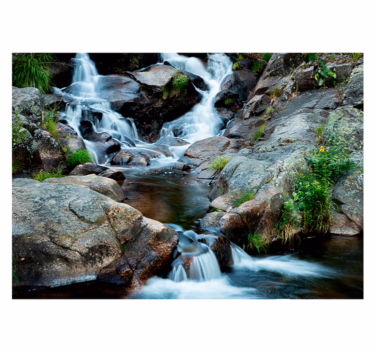 Papier peint paysage ruisseau doux - TenStickers