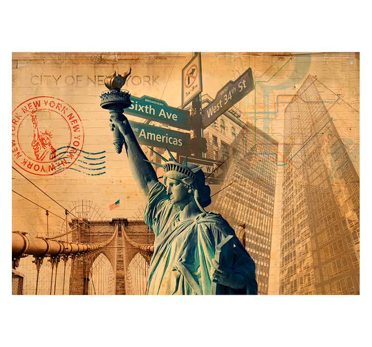Papier peint mural art New-York - TenStickers