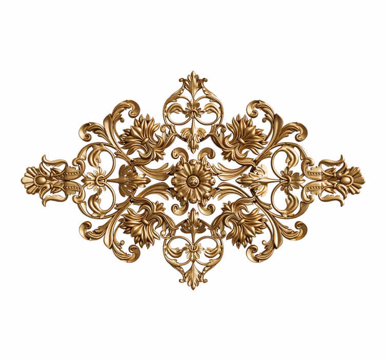 Tapisserie art classique motif floral orné - TenStickers