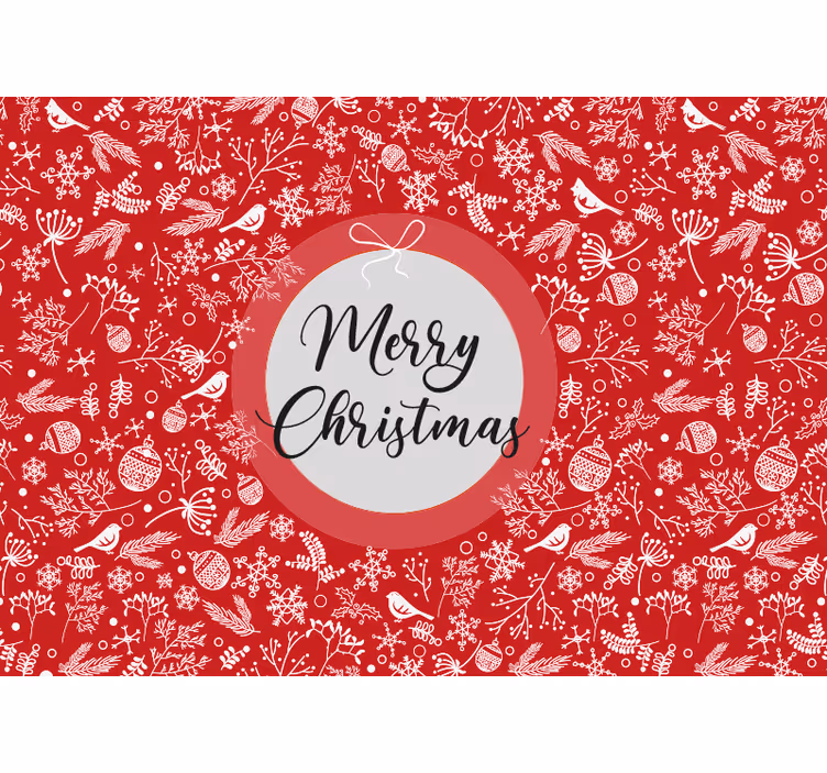 Tapisserie noel voeux de fêtes de fin d'année - TenStickers