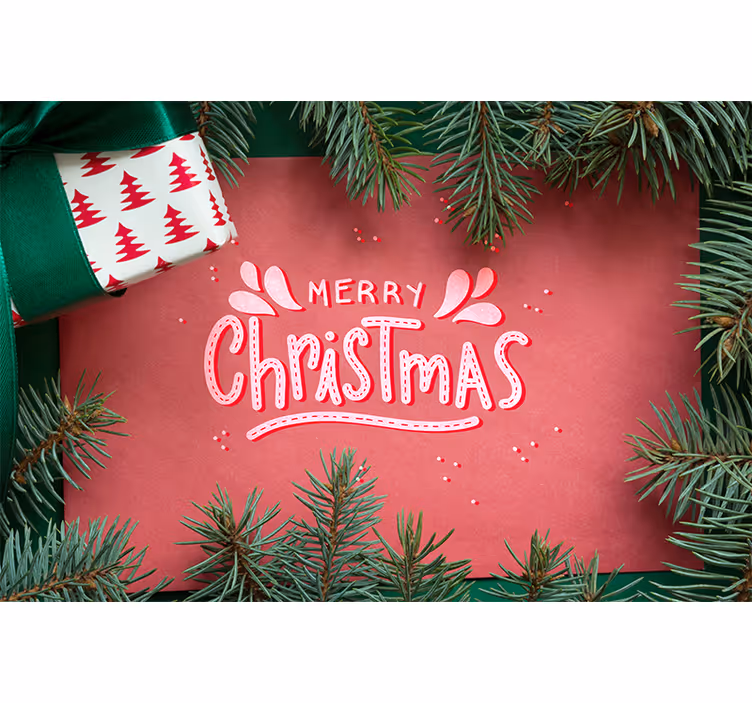 Tapisserie noel joyeux noël - TenStickers