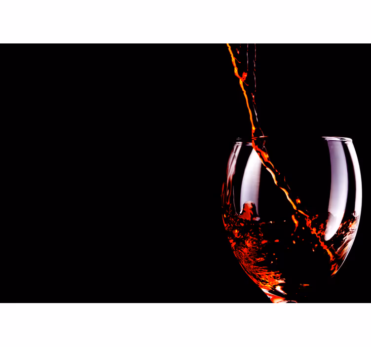 Tapisserie musique éclaboussure de vin fluide - TenStickers
