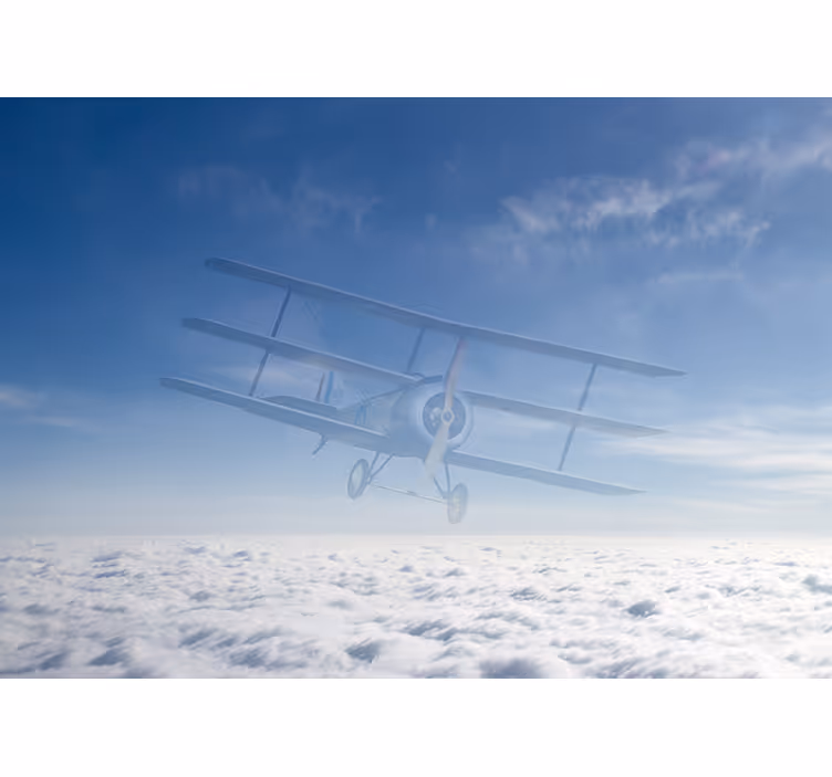 Tapisserie véhicules vol d'avion vintage - TenStickers