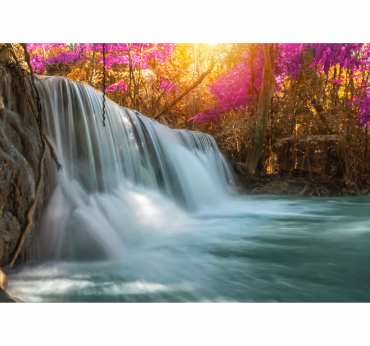 Tapisserie cascade grand ruisseau de cascade - TenStickers