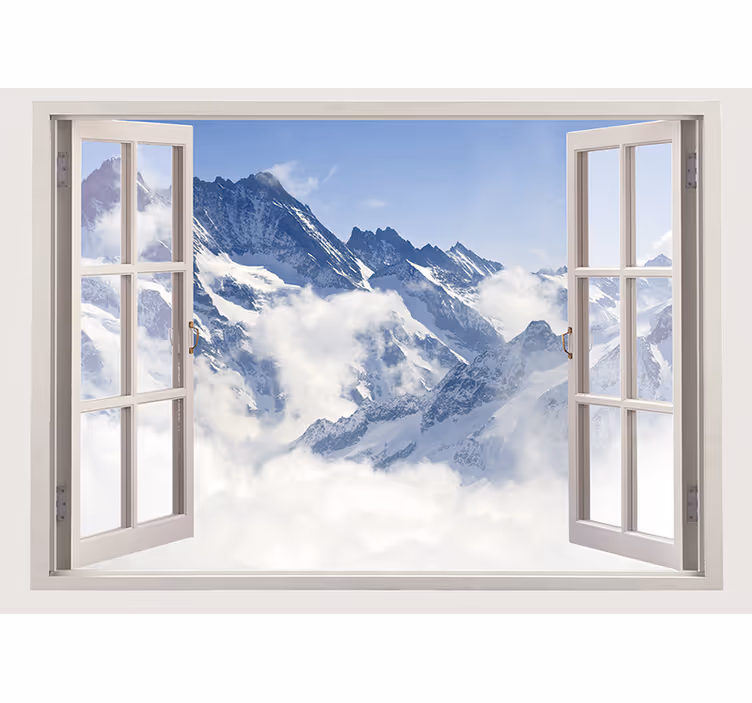 Tapisserie montagne paysage montagneux à couper le souffle - TenStickers