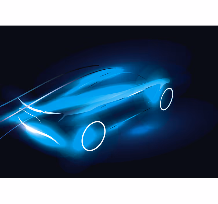 Tapisserie véhicules conception de voiture futuriste - TenStickers