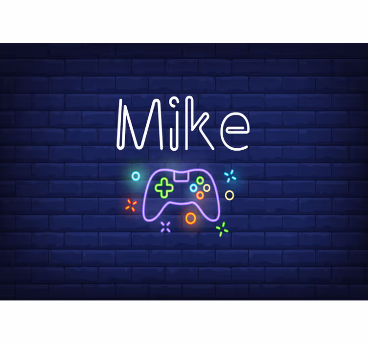 Papier peint gamer personnalisé manette de jeu - TenStickers