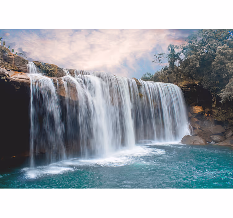 Tapisserie cascade de chute d'eau majestueuse - TenStickers