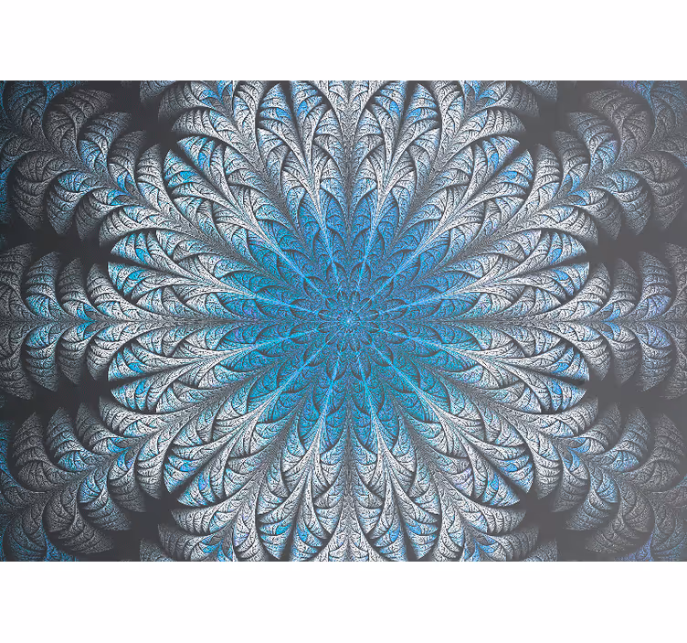 Tapisserie moderne motif de feuilles élaboré - TenStickers