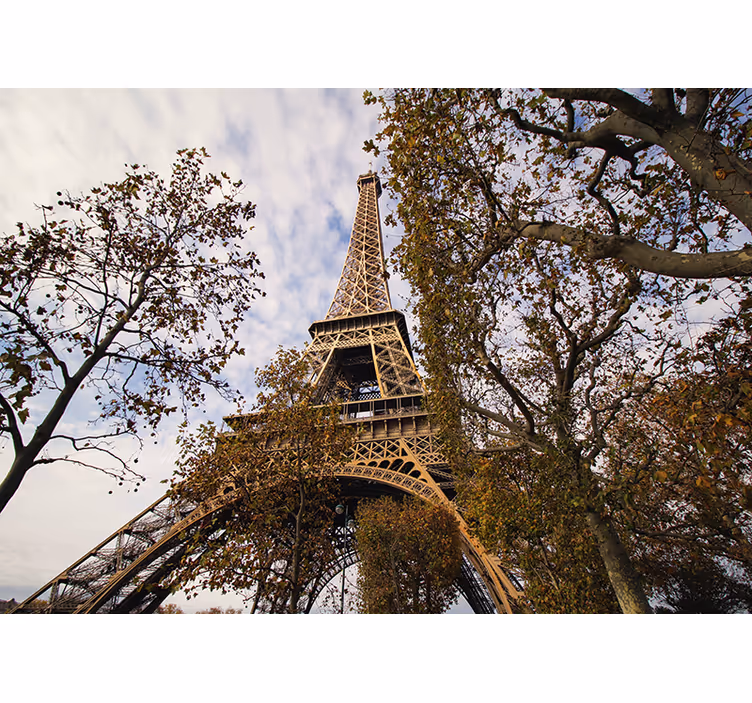 Tapisserie paris perspective scénique tour eiffel - TenStickers