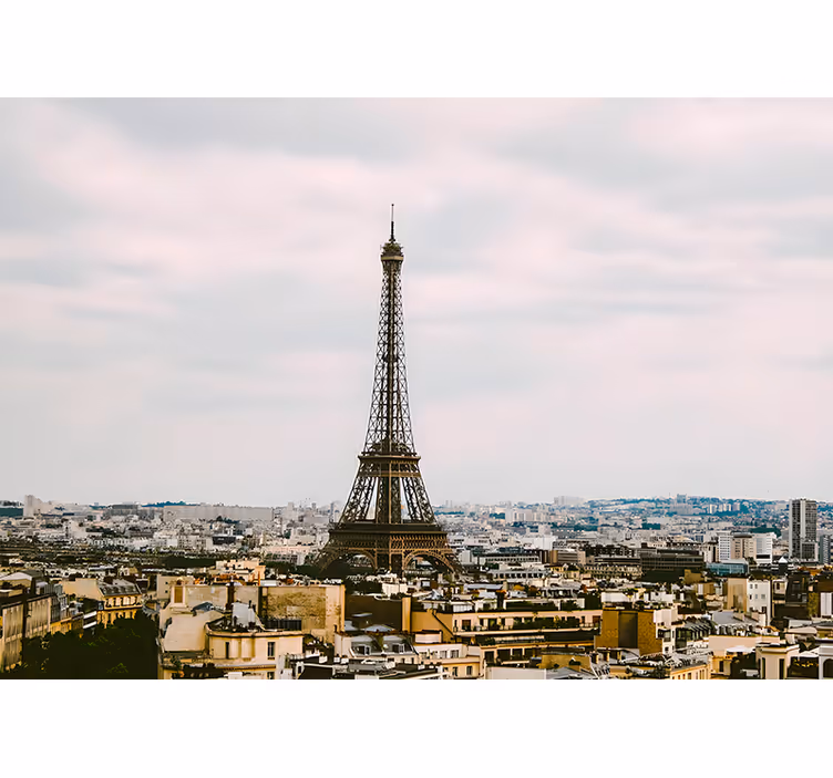 Papier peint paris Tour eiffel au milieu de - TenStickers