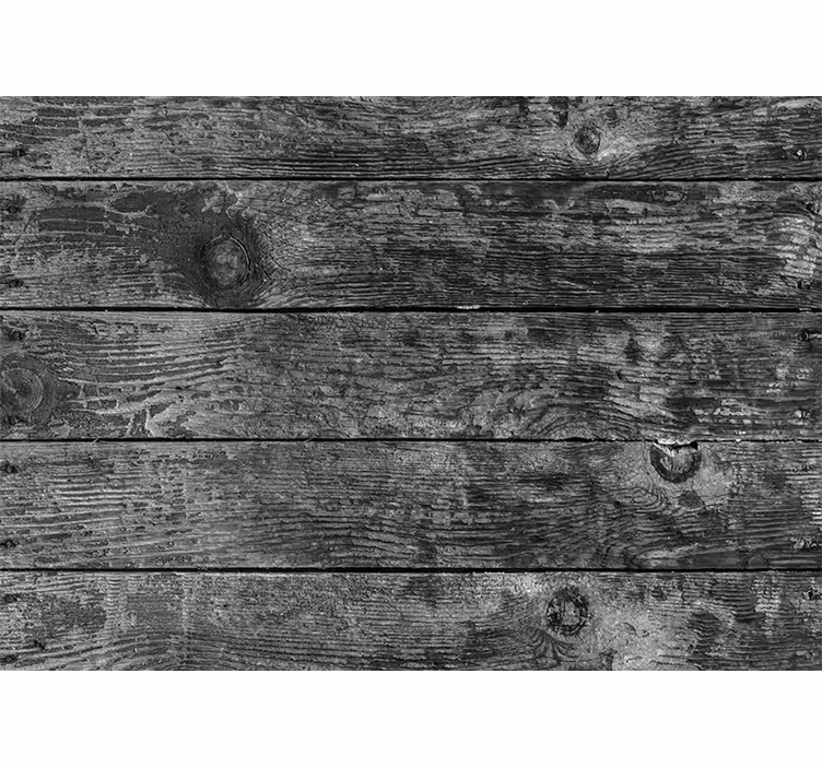Tapisserie imitation pierre et panneaux bois rustiques - TenStickers