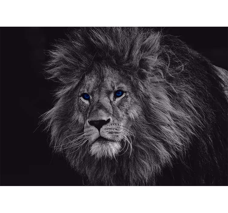 Tapisserie lion illustration royale - TenStickers