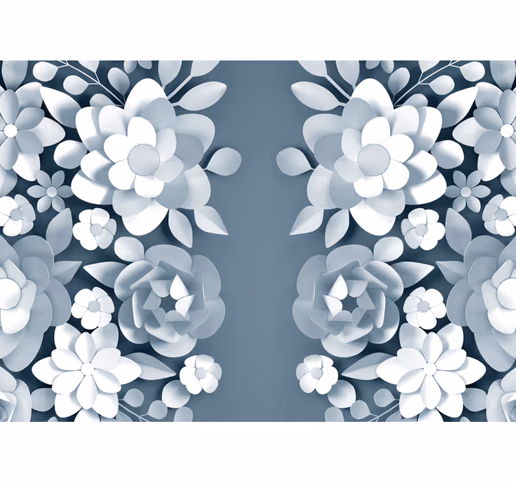 Tapisserie fleur motifs botaniques élégants - TenStickers