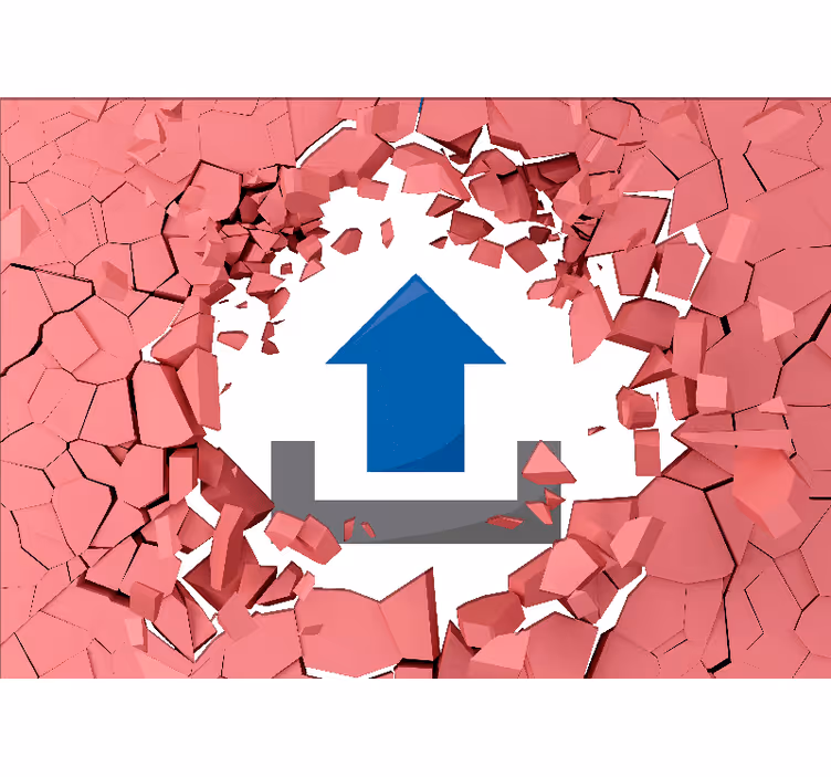 Papier peint 3d briser les murs - TenStickers