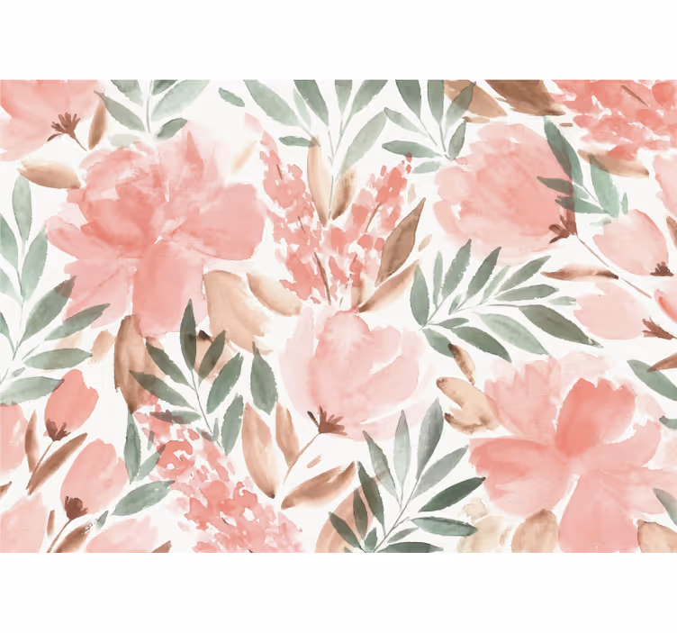 Tapisserie fleur design d'élégance florale - TenStickers