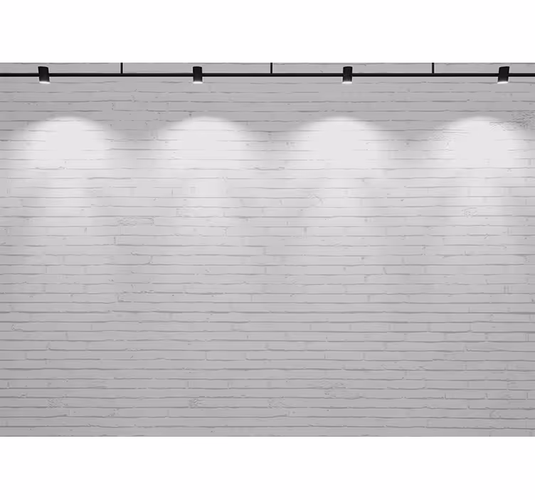 Tapisserie textures et motifs brique blanche - TenStickers