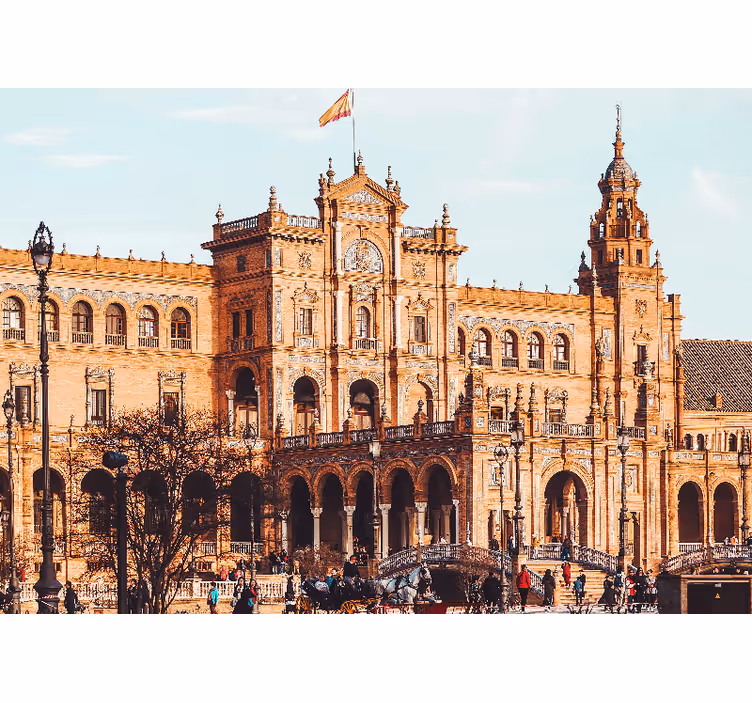 Tapisserie madrid architecture espagnole historique - TenStickers
