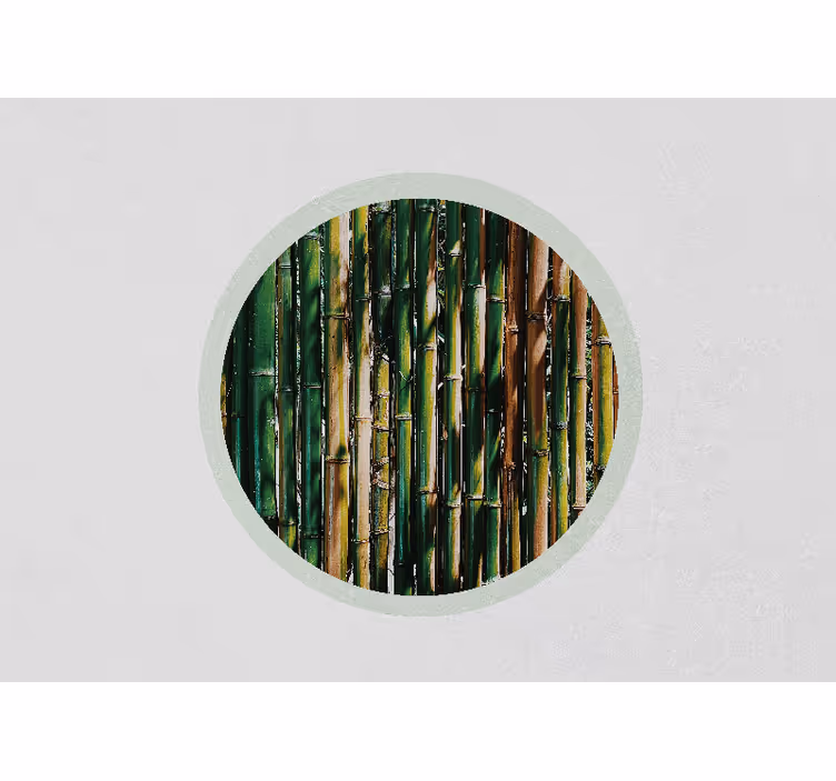 Papier peint 3d bosquet de bambou verdoyant - TenStickers