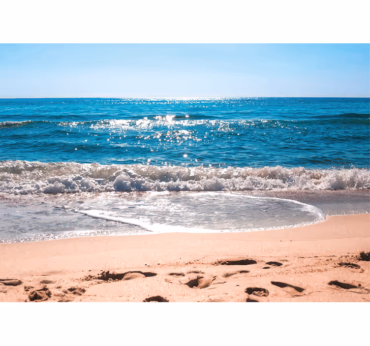 Tapisserie mer tranquillité au bord de la plage - TenStickers