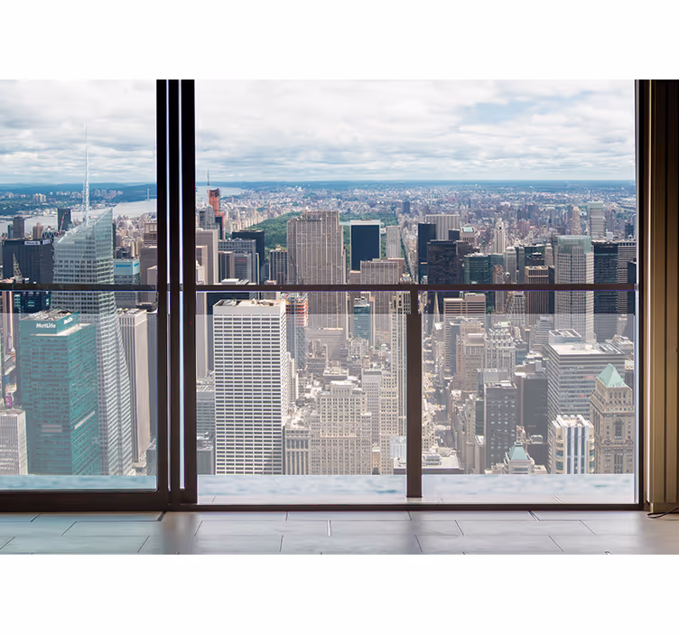 Tapisserie villes et pays skyline de new york - TenStickers