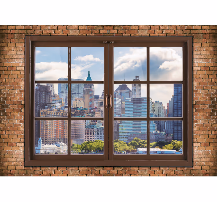 Tapisserie new york vues sur manhattan - TenStickers