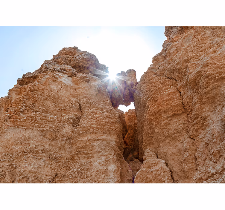 Tapisserie montagne vue sur paysage rocheux - TenStickers