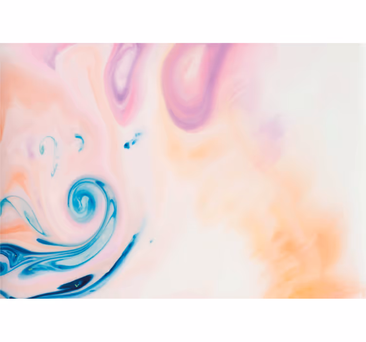 Tapisserie abstraite tourbillons fluides doux - TenStickers