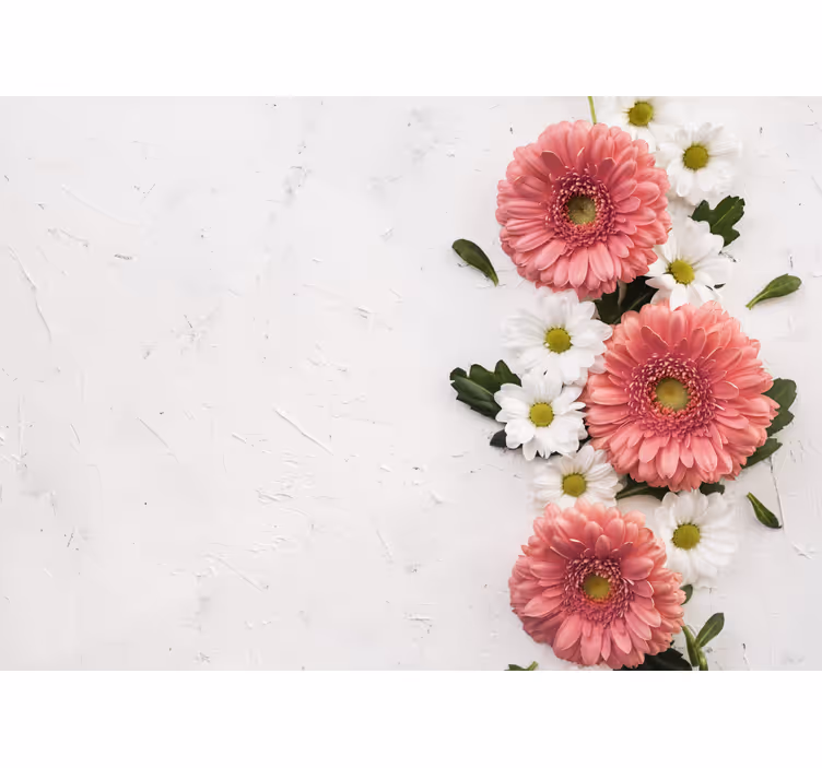 Tapisserie fleur arrangement floral rose - TenStickers