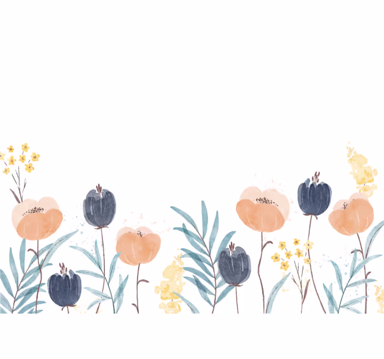 Tapisserie fleur composition florale délicieuse - TenStickers