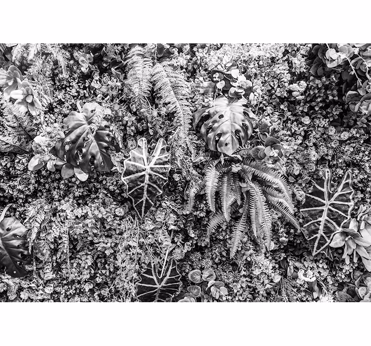 Tapisserie nature strates de feuillage texturé - TenStickers