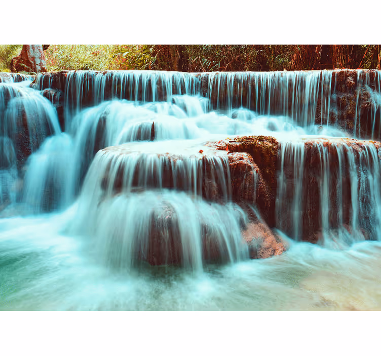 Tapisserie cascade flux de cascade serein - TenStickers