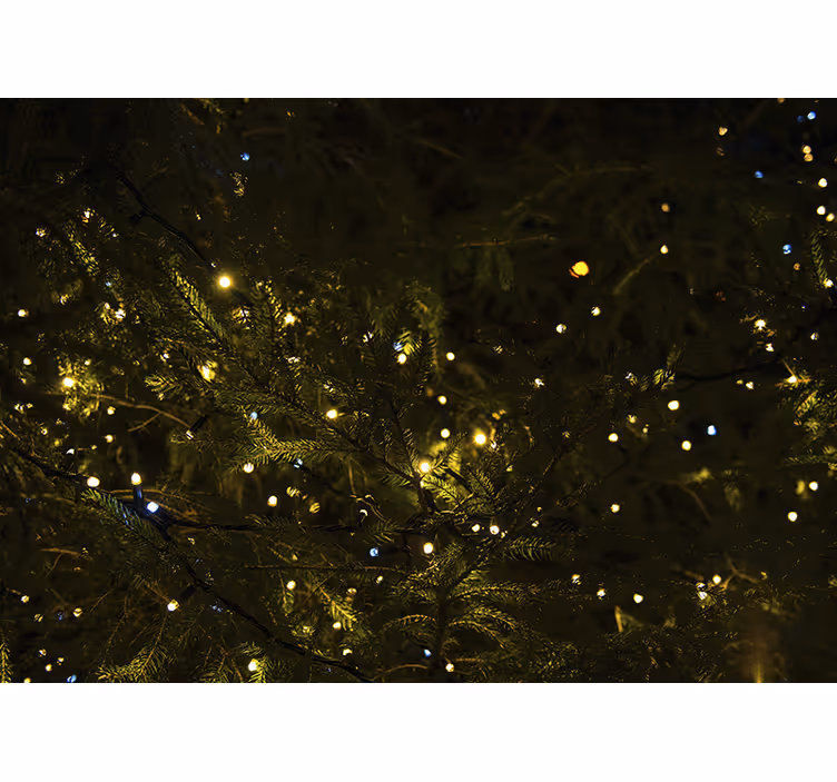 Tapisserie noel lumières de noël festives - TenStickers