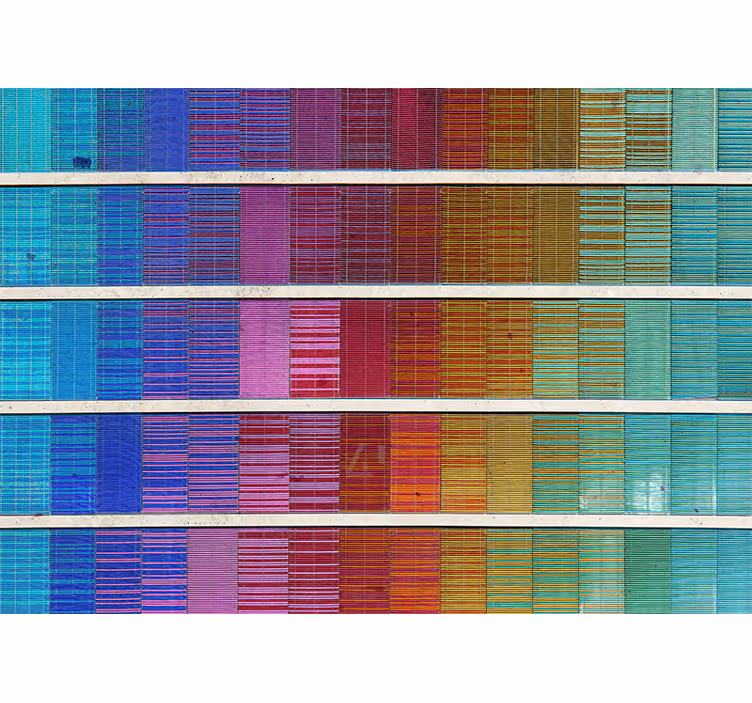 Tapisserie abstraite arrangement de spectre de couleurs - TenStickers