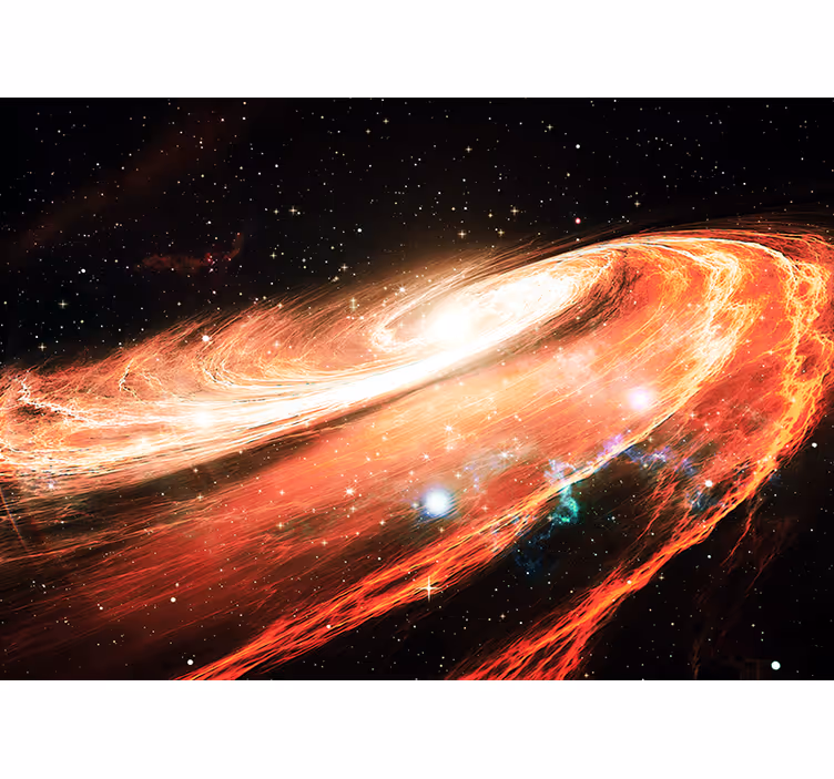 Tapisserie espace tourbillon galactique - TenStickers