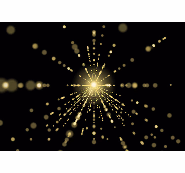 Tapisserie abstraite Éclat de lumière rayonnant - TenStickers