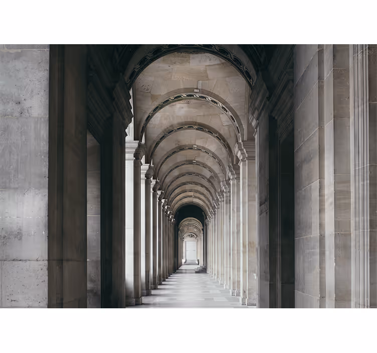 Tapisserie villes et pays arches architecturaux - TenStickers