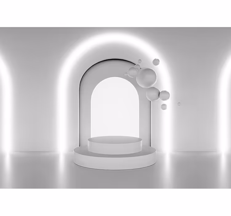 Tapisserie abstraite design d'arche géométrique - TenStickers