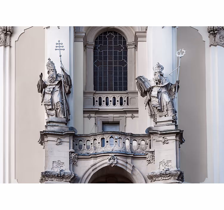 Tapisserie art classique statues de rois - TenStickers