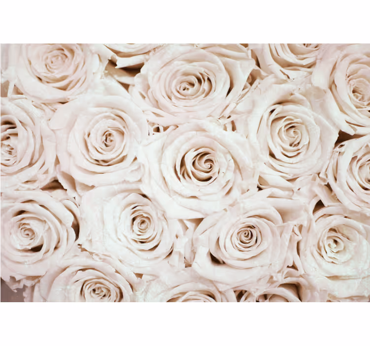 Tapisserie fleur arrangement de roses douces - TenStickers