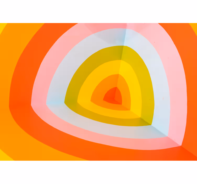 Tapisserie abstraite arches colorés en couches - TenStickers