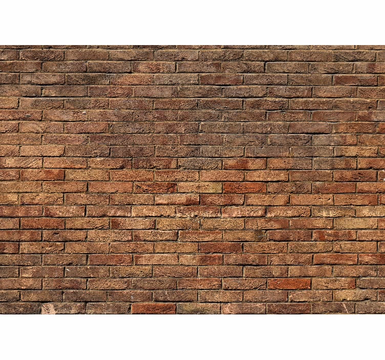 Tapisserie imitation pierre style brique rustique - TenStickers